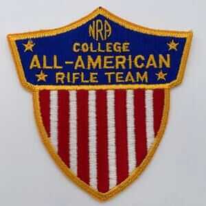 NRA National Rifle Association College All-American Rifle Team Patch 70s Vintage